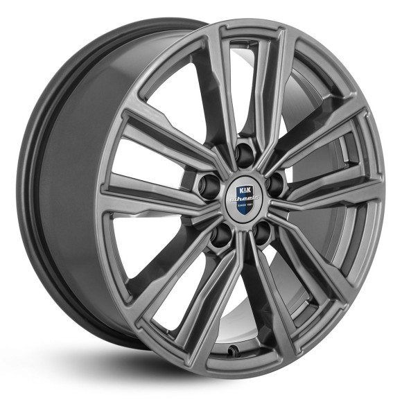 Диски КиК 7.5\R17 5*114.3 ET45 d67.1 Дарк платинум