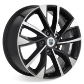 Диски КиК 7,0\R17 5*114.3 ET45 d60.1 Алмаз черный