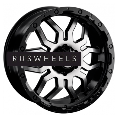 Диски LS 7,5x17/6x139,7 ET35 D100,1 1285 BKF (конус, Колпак+лого)