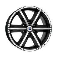 Диски КиК 7.5\R17 6*139.7 ET25 d106.1 Алмаз черный