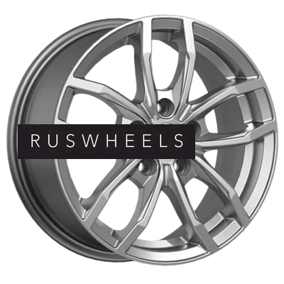 Диски КИК 6,5x15/5x114,3 ET42 D67,1 Фрост (КС1048) Дарк платинум