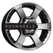 Диски КИК 7x16/6x139,7 ET20 D110,1 M56 (КС593) Дарк платинум