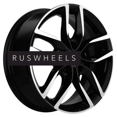 Диски Khomen Wheels 6,5x17/5x112 ET38 D57,1 KHW1708 (Kodiaq/Tiguan) Black-FP