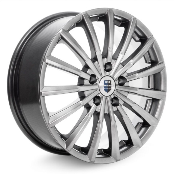 Диски КиК 7,0\R17 5*114.3 ET39 d60.1 Дарк платинум