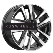 Диски КИК 6x15/4x100 ET45 D67,1 Хант (КС1034) Алмаз черный